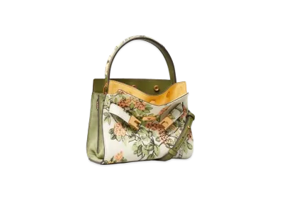TORY BURCH Lee Radziwill Petit Double Bag "Winter Sage"