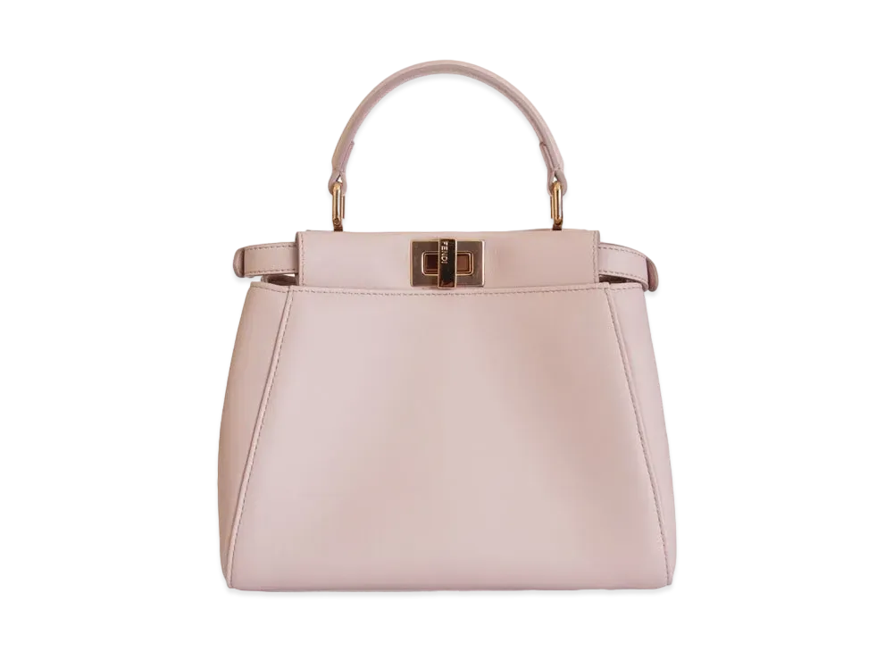 FENDI Peekaboo Mini Nappa Leather Bag "Pink"