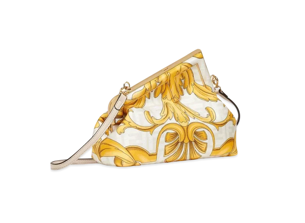 FENDI x Versace Fendace White Printed Silk Bag "White"