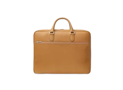 Valextra Double Handle Briefcase "Havana"