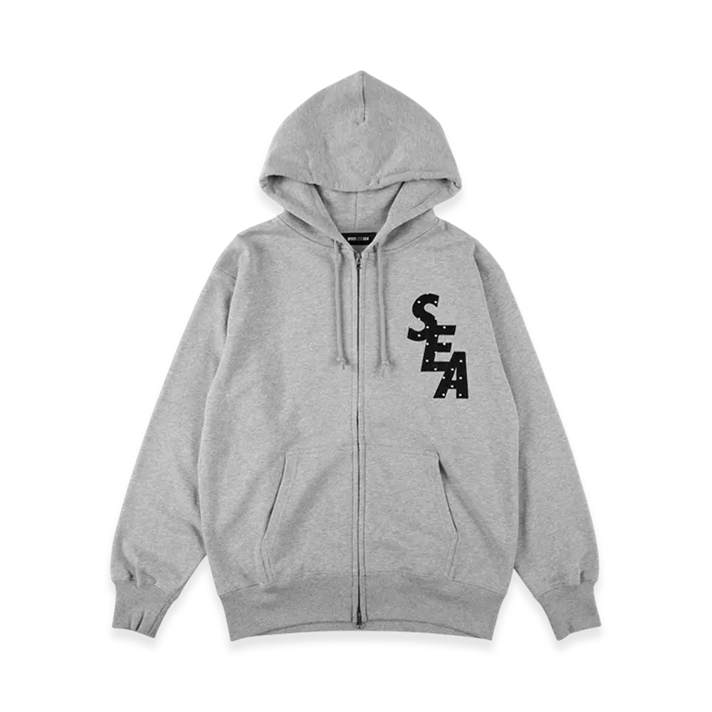WIND AND SEA Dot Sea Zip Up Sweatshirt "Gray"