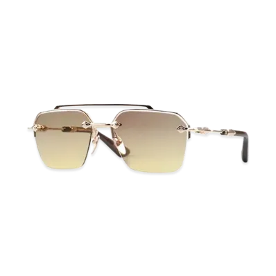 Chrome Hearts BIDI ESEM Sunglasses "Gold/Brown"