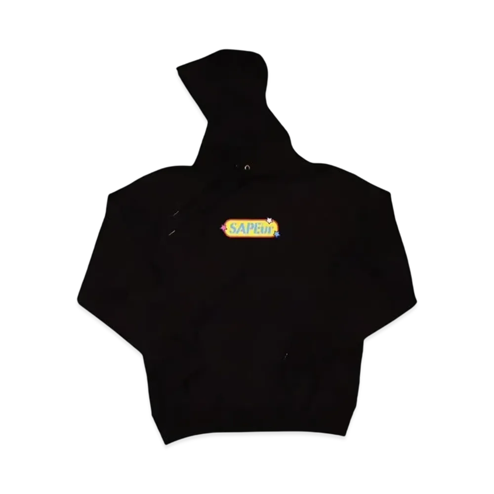 SAPEur Youth 70S Pop Head Hoodie "Black"