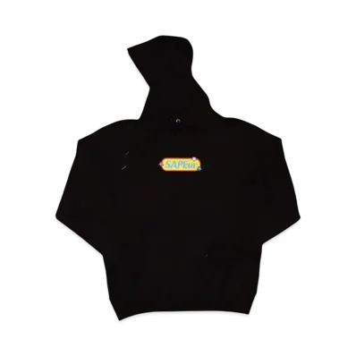 SAPEur Youth 70S Pop Head Hoodie "Black"