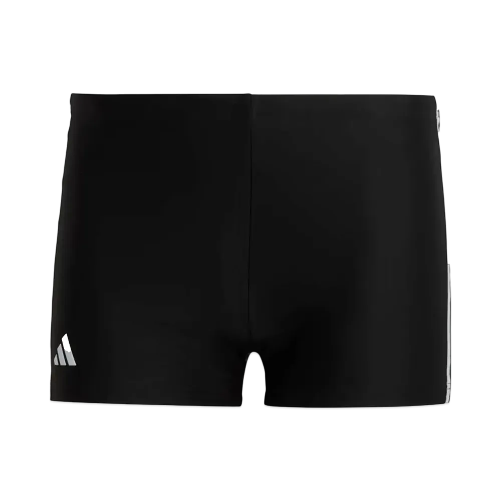 adidas Classic Three Stripes Swim Boxer "Black/White"