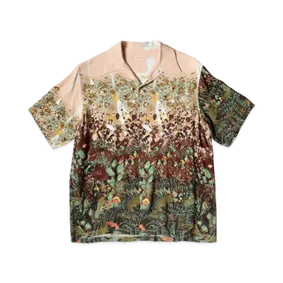 KAPITAL Rayon Navaholland Aloha Shirt "Light Pink"