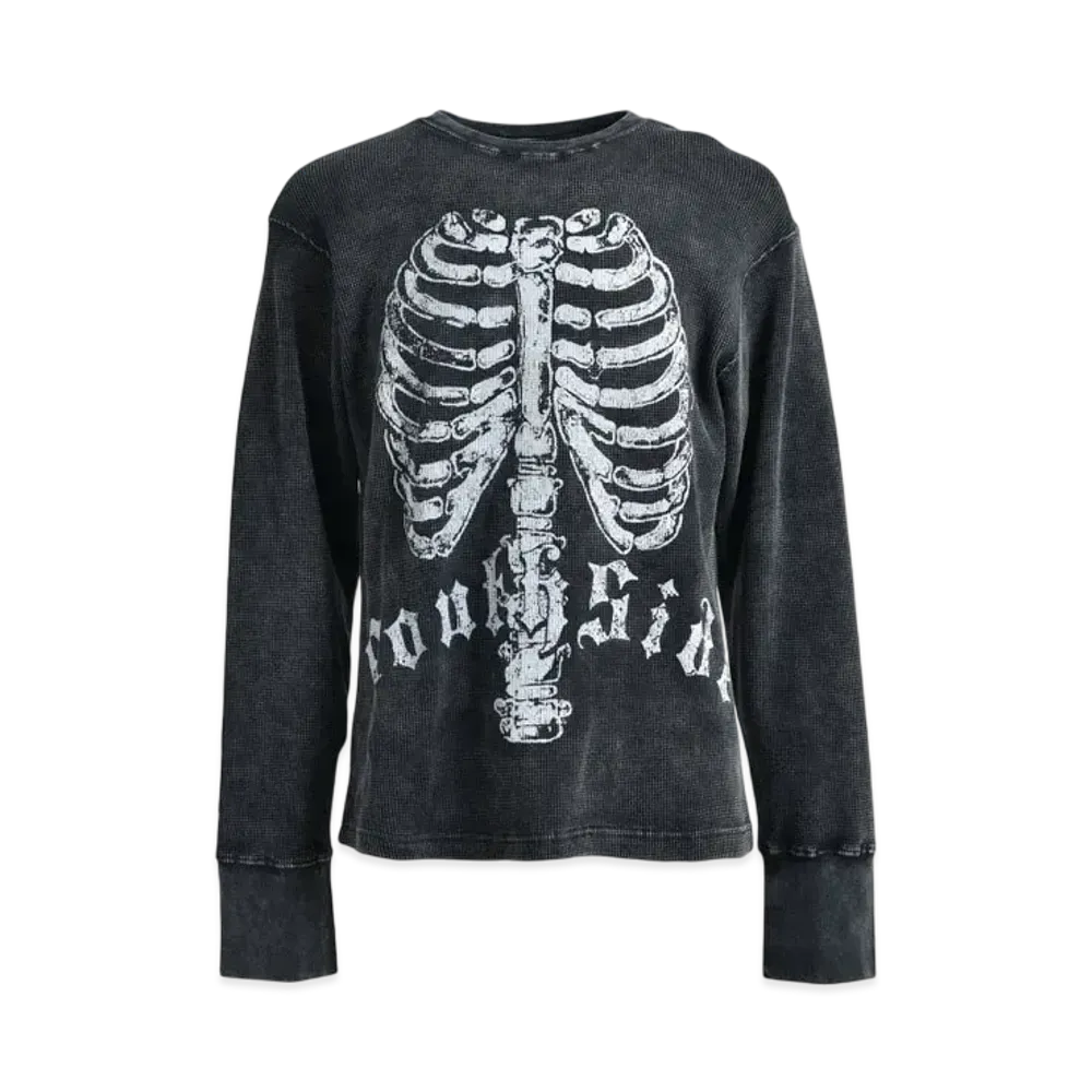BREATH Natural Born Waffle LS Tee "Black"