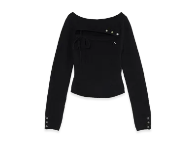 ANDMARY Women's Nina Ribbon Tops "Black"