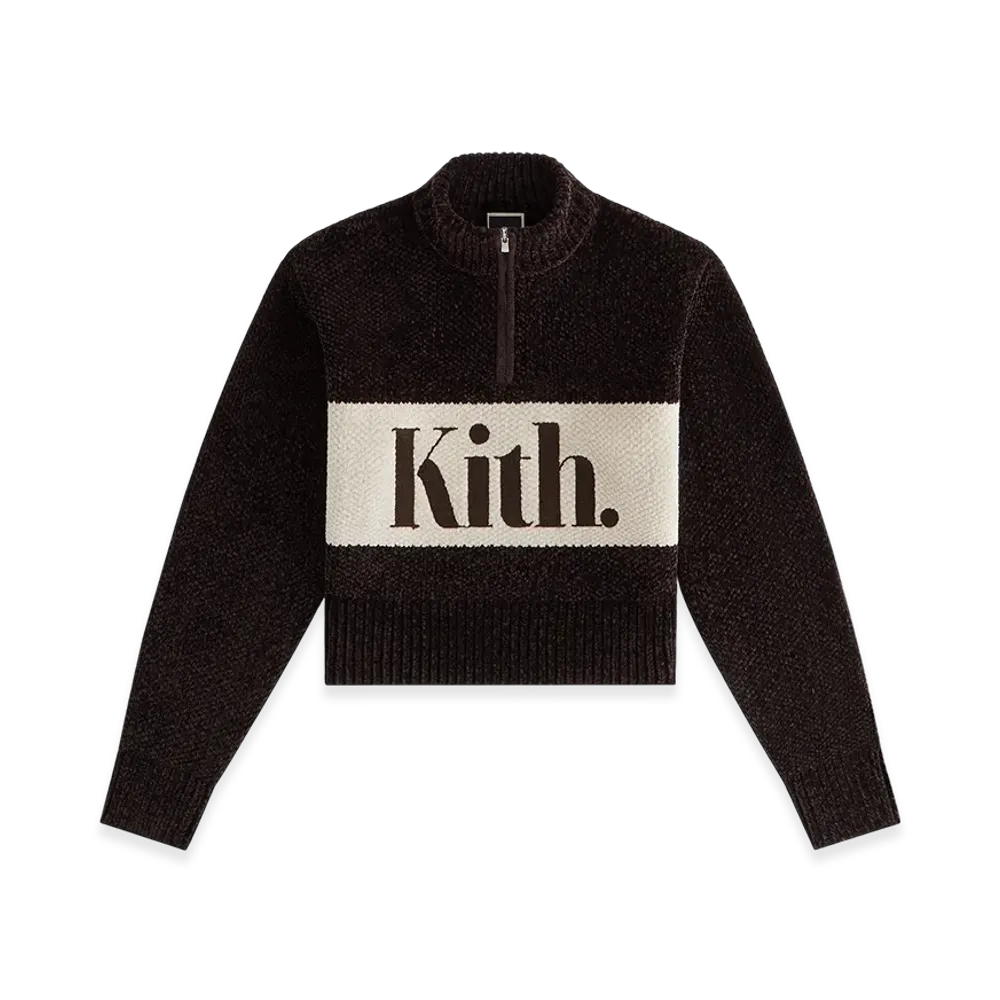 Kith Women Hunter II Chenille Punctuated Quarter Zip "Incognito"