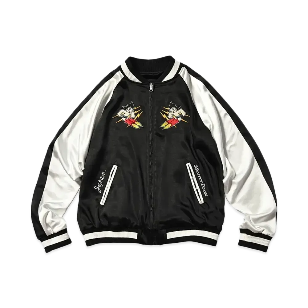 ATOM x HOME GAME SOUVENIR JACKET "BLACK"