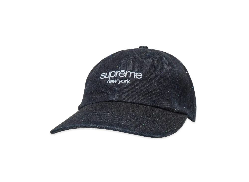Supreme Sequin Denim Classic Logo 6-Panel "Indigo"