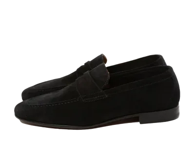 Berwick Coin Loafer HO254 Suede "Black" 5105GOINBK