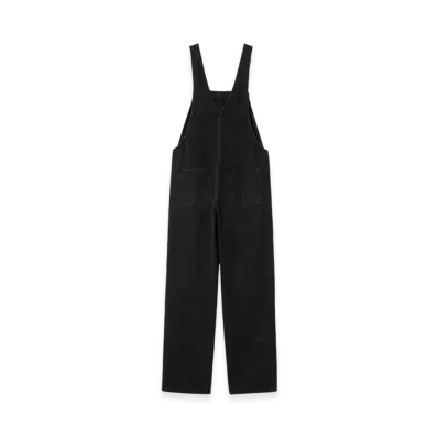 Carhartt WIP Women's Bib Double Knee Overall "Black Stone Washed"