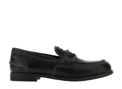 MIU MIU Women's Leather Loafers "Black"