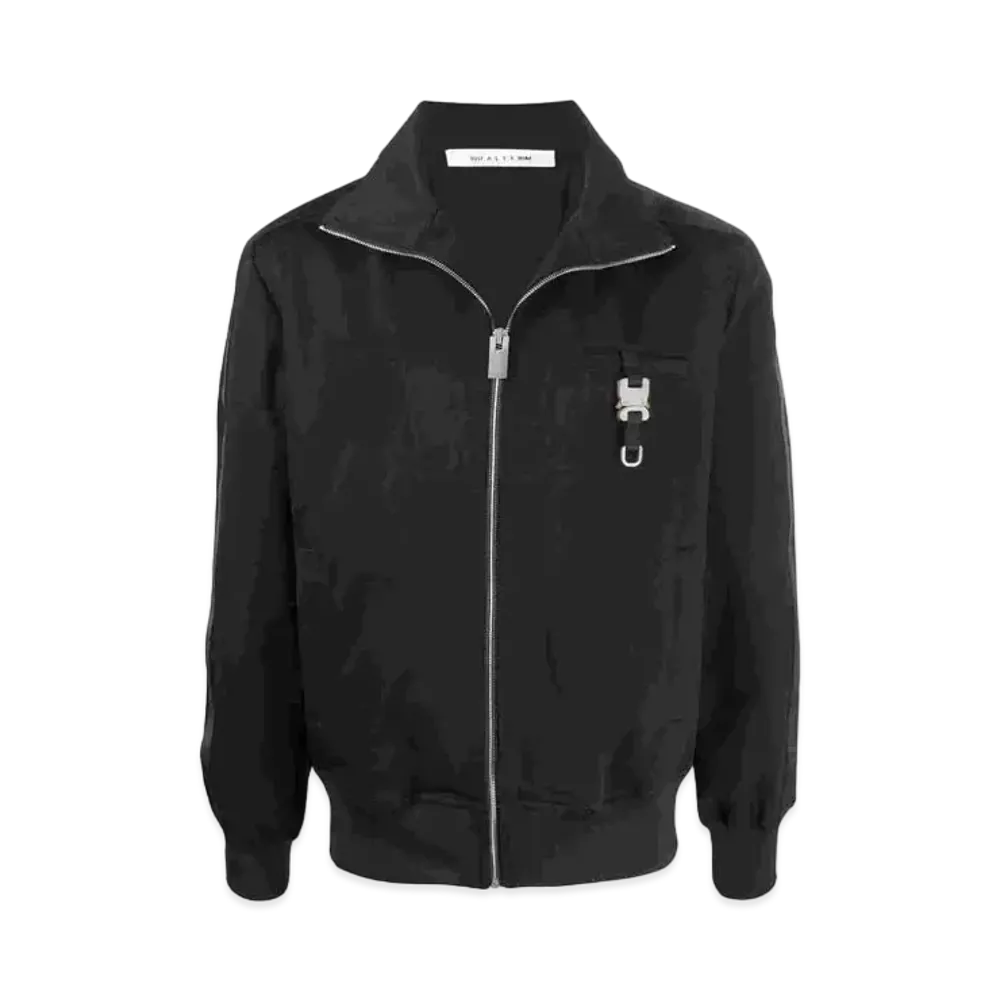1017 ALYX 9SM Buckle-Detail Zip-Up Track Jacket "Black"