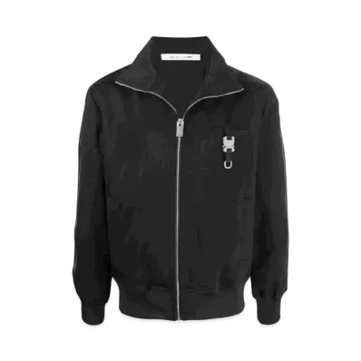 1017 ALYX 9SM Buckle-Detail Zip-Up Track Jacket "Black"