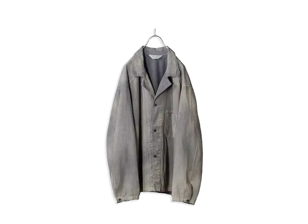 ANCELLM Faded L/C Work Shirt "Blue"