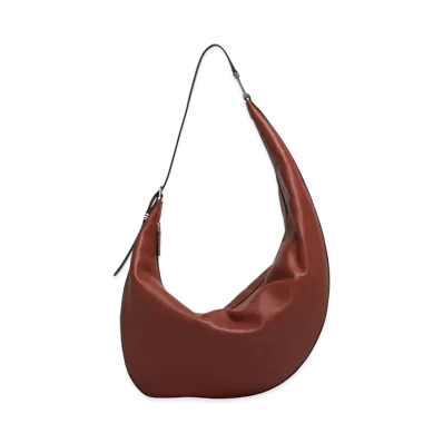 MARNI Dot Medium Hobo Bag in Leather "Wild Cherry"
