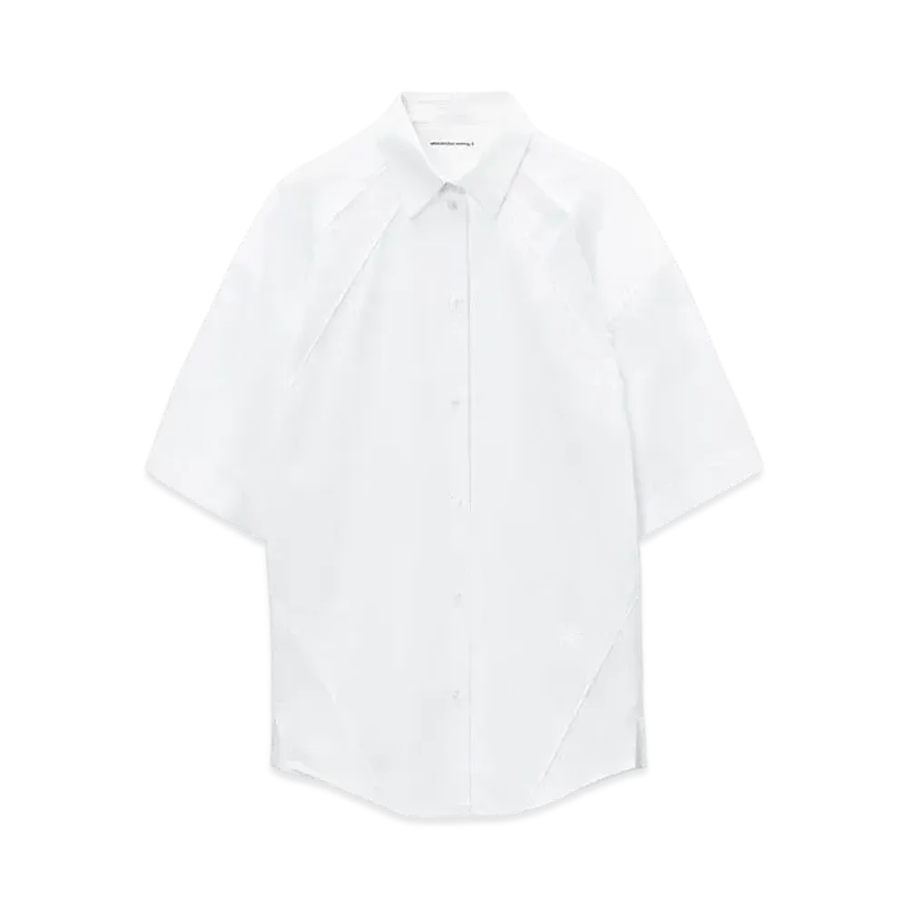 Alexander Wang Oversize Button Up Shirt Dress "White"