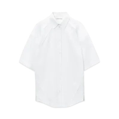 Alexander Wang Oversize Button Up Shirt Dress "White"