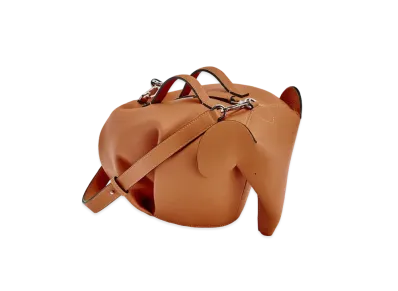 LOEWE Large Elephant Bag In Classic Calfskin "Tan"