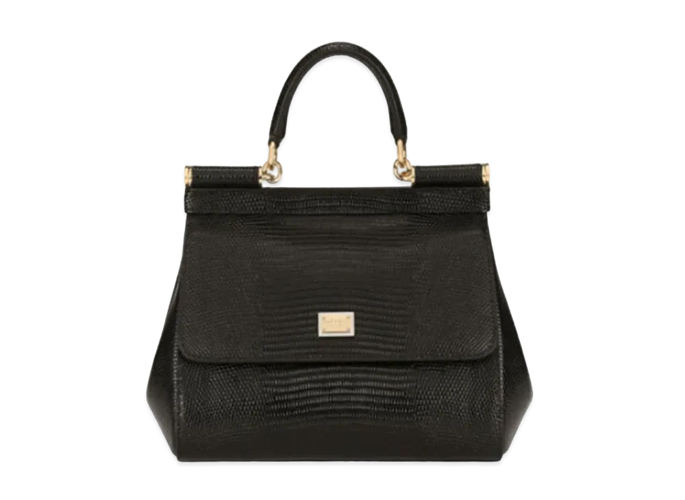 Dolce&Gabbana Sicily Bag Small Dauphine Calfskin "Black"