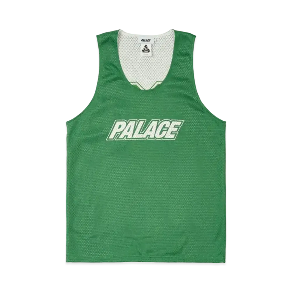 PALACE Mesh Reverso Border Vest "Green"