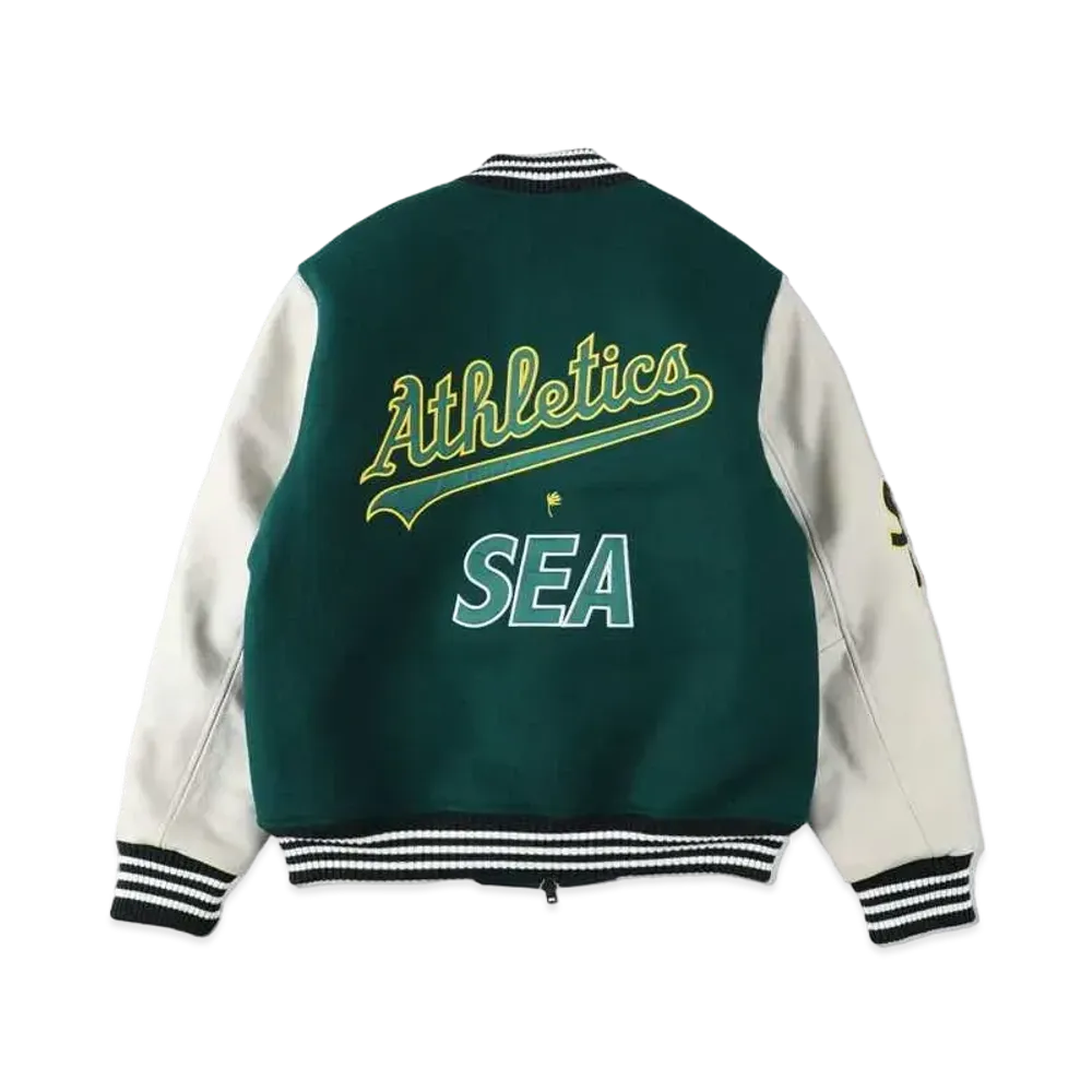 WIND AND SEA x MLB Versity Jacket "Athletics"