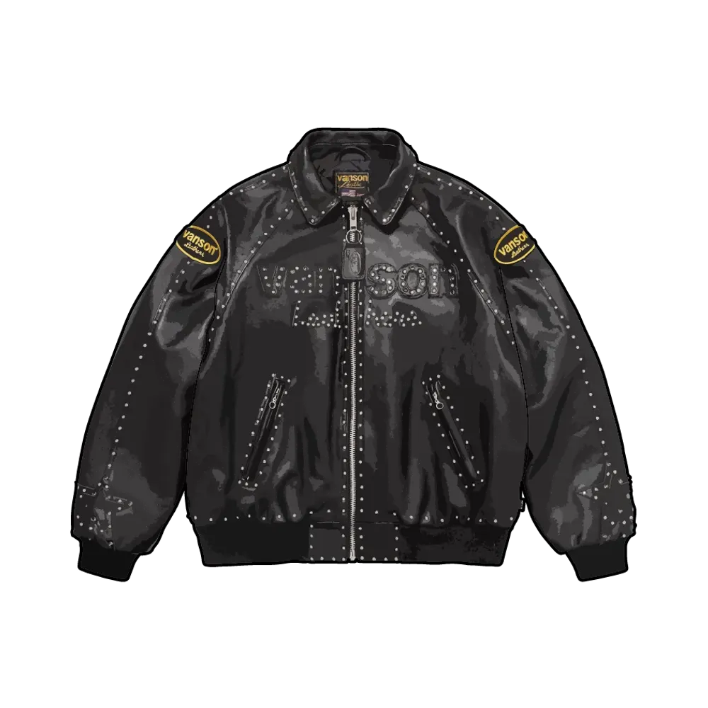 Supreme x B.B. Simon Vanson Leathers Jacket "Black"