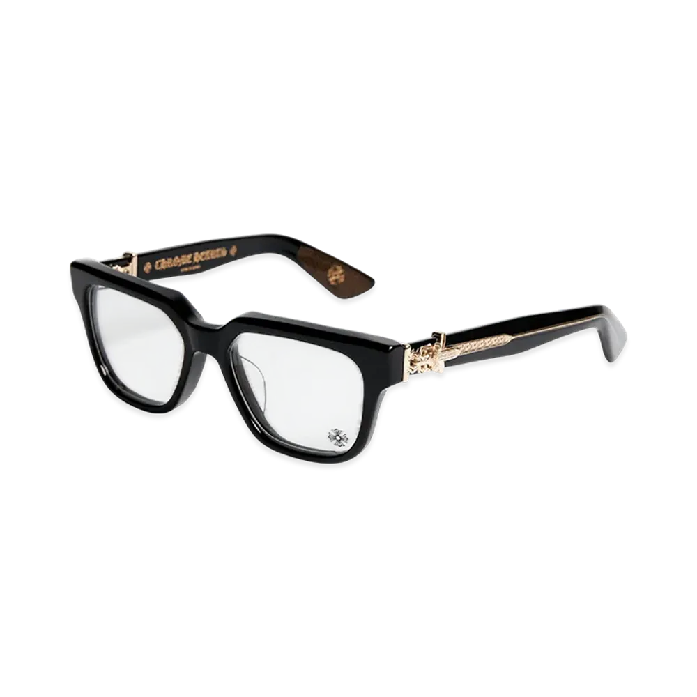 Chrome Hearts Dagger Square Glasses "Black/Silver"