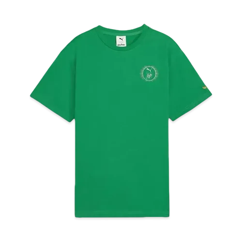 PUMA x Harry Potter Boys Relax Graphic Short Sleeve T-Shirt "Archive Green"