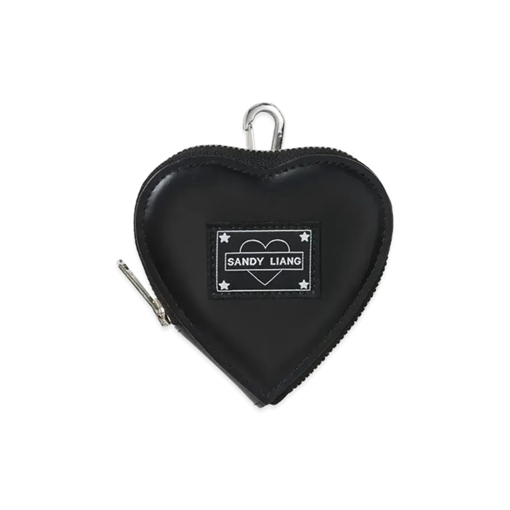 PORTER x Sandy Liang Biscuit Coin Purse "Black"