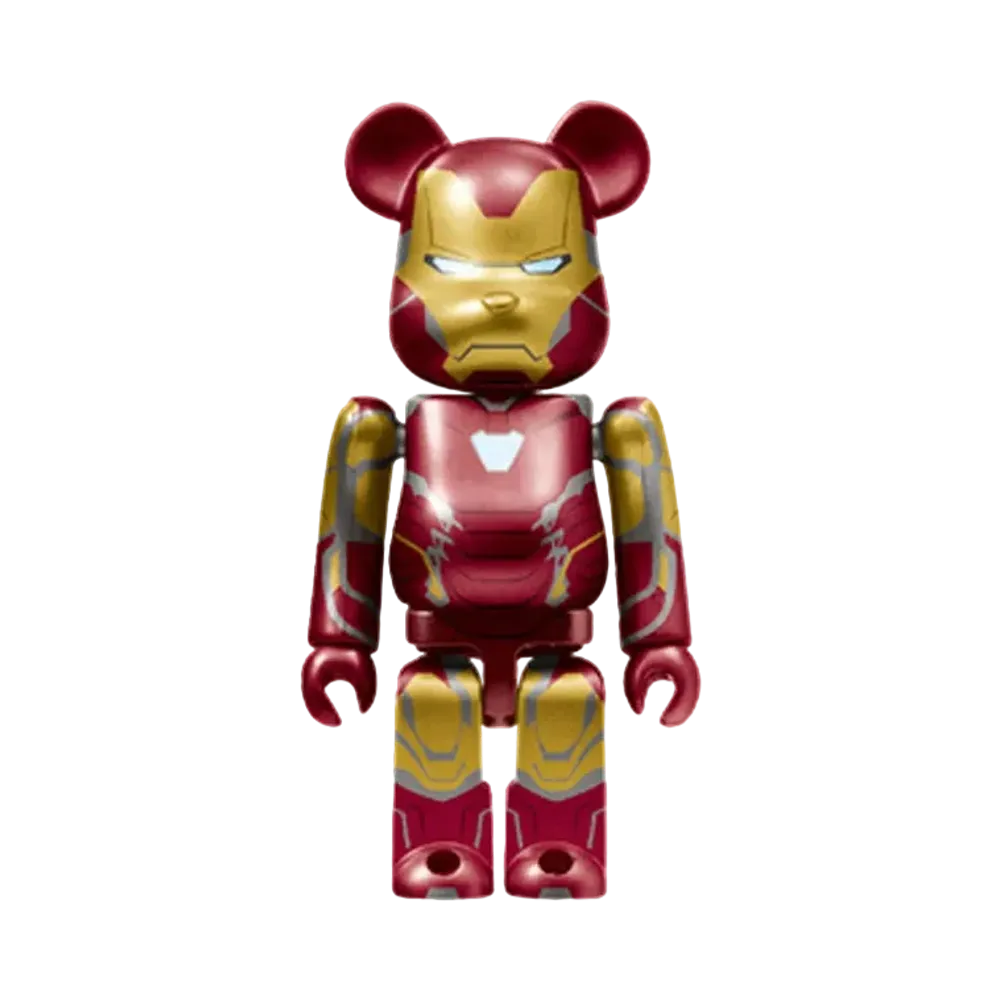Bearbrick x Marvel Infinity Saga Iron Man Happy Lottery Bearbrick Award 15 [Iron Man Mark 85] 100% "Multi"