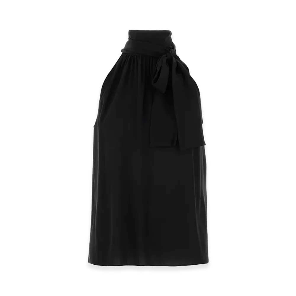 Valentino Women's Crepe Top "Black"