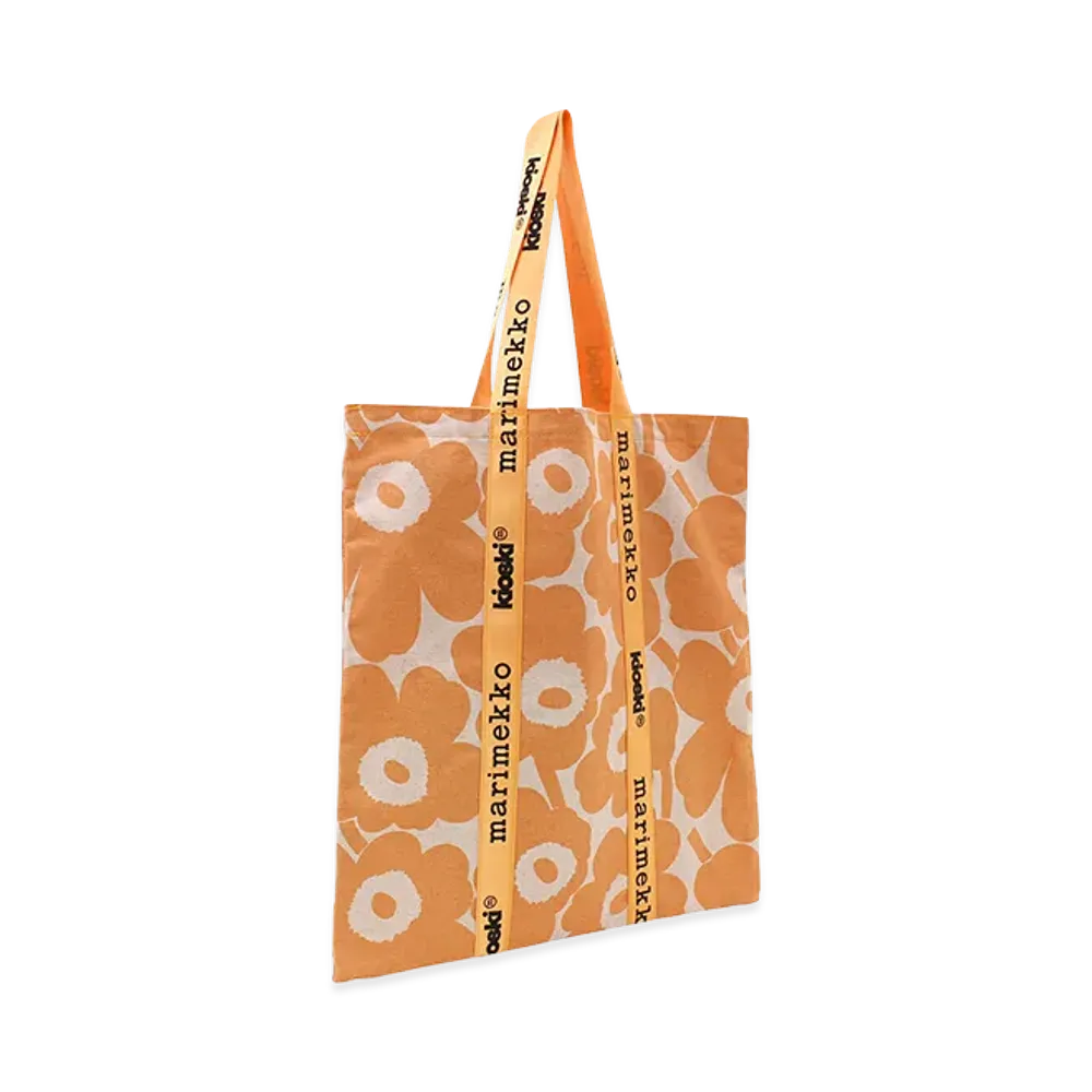 Marimekko Kioski Tote Bag Canvas Bag Igelin Unikko "Orange/Pink"