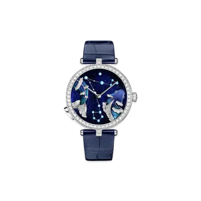 Van Cleef & Arpels Lady Arpels Zodiaque Lumineux Piscium Pisces watch "18K White gold/Sapphire/Diamond"