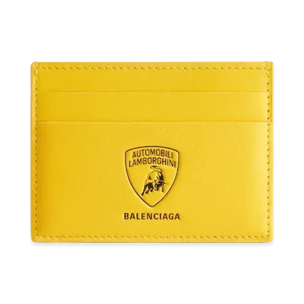 BALENCIAGA Automobili Lamborghini Card Holder "Yellow"
