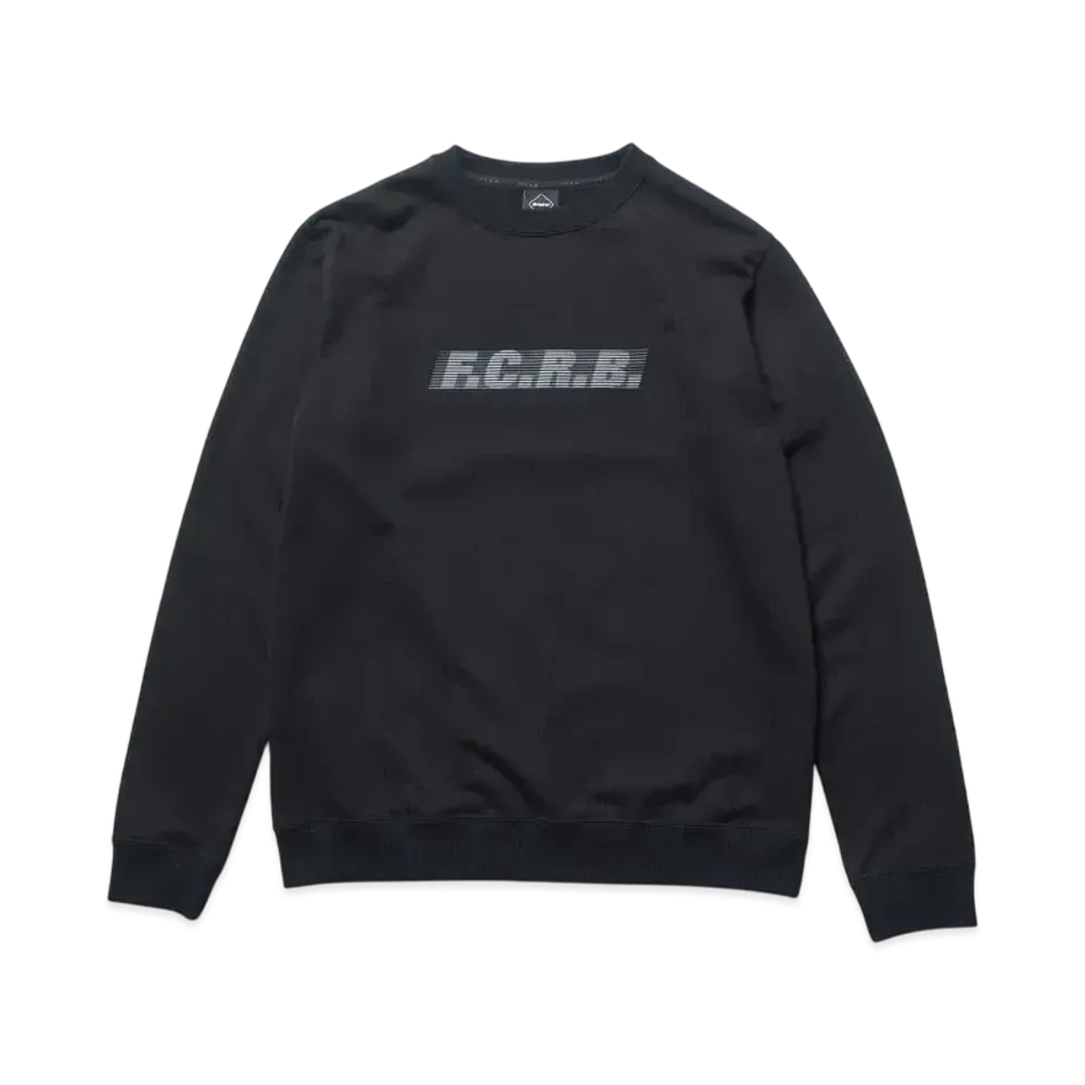 F.C.Real Bristol Effect Line Logo Team Crewneck Sweat "Black"