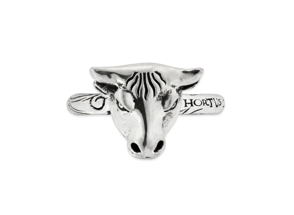 GUCCI Anger Forest Series Bullhead Silver Ring "Silver"