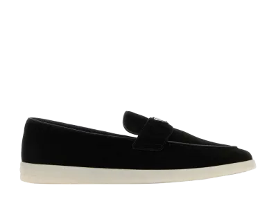 PRADA Logo Loafers "Black"