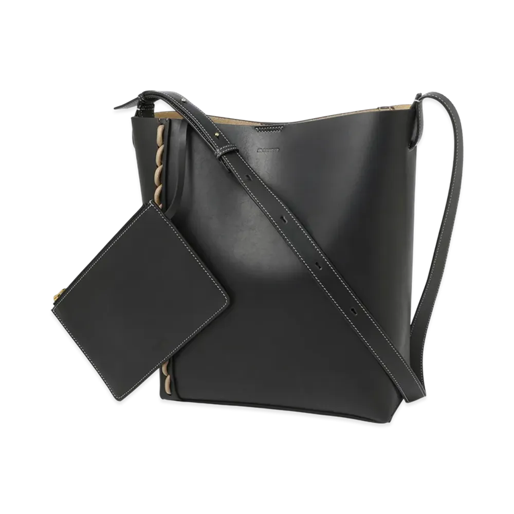 Jil Sander Stitching Tote Medium "Black"