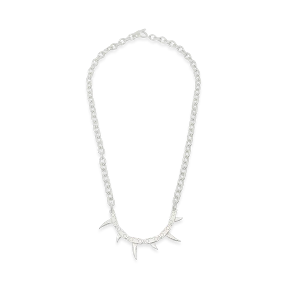 Ground Y x CHAINSAW MAN Collaborate Collection Chainsaw Blade Necklace Ver.2 "Silver"