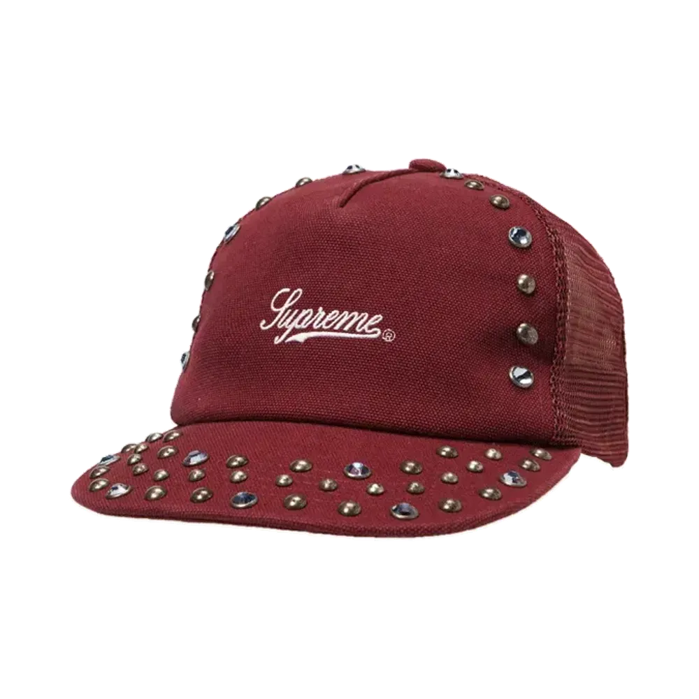 Supreme x B.B. Simon Studded Canvas 5-Panel "Burgundy"