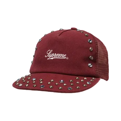 Supreme x B.B. Simon Studded Canvas 5-Panel "Burgundy"