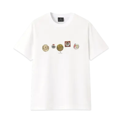 Paul Smith Button Badges Tee "White"