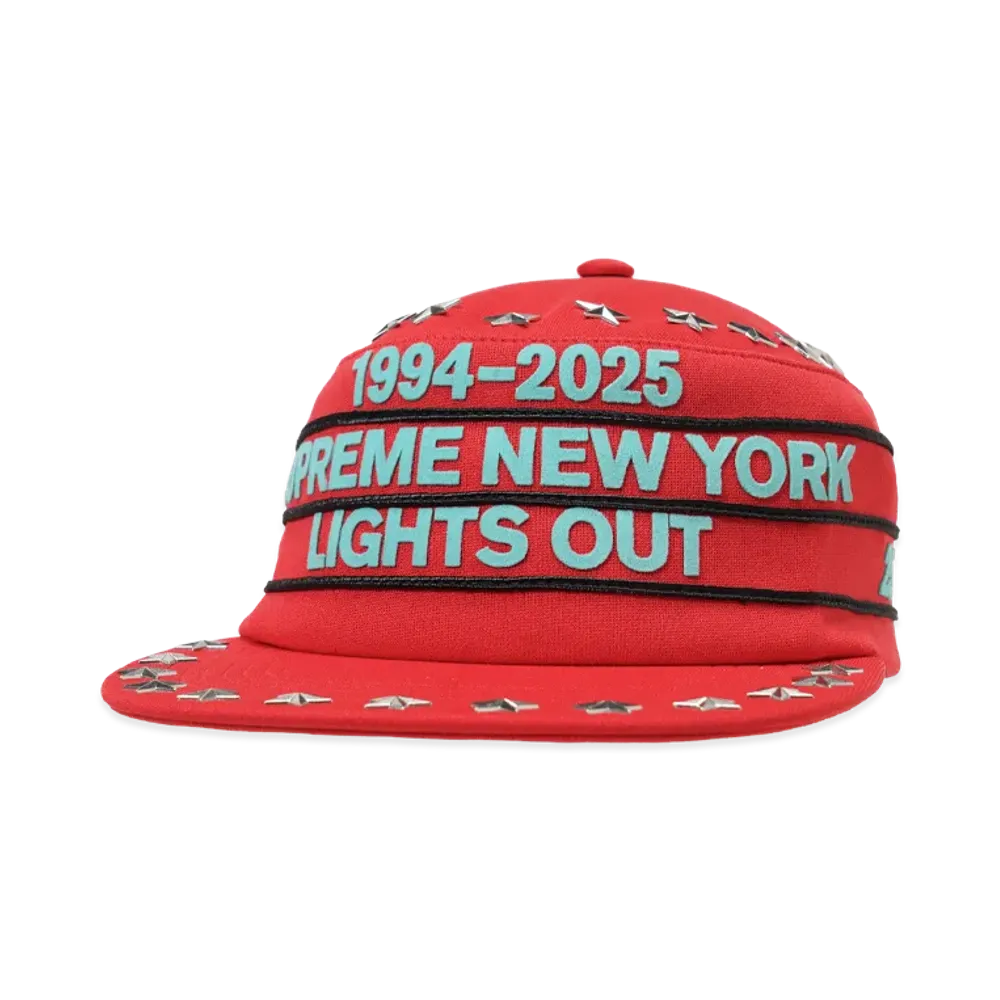 Supreme Stars Studded Pillbox Hat "Red"