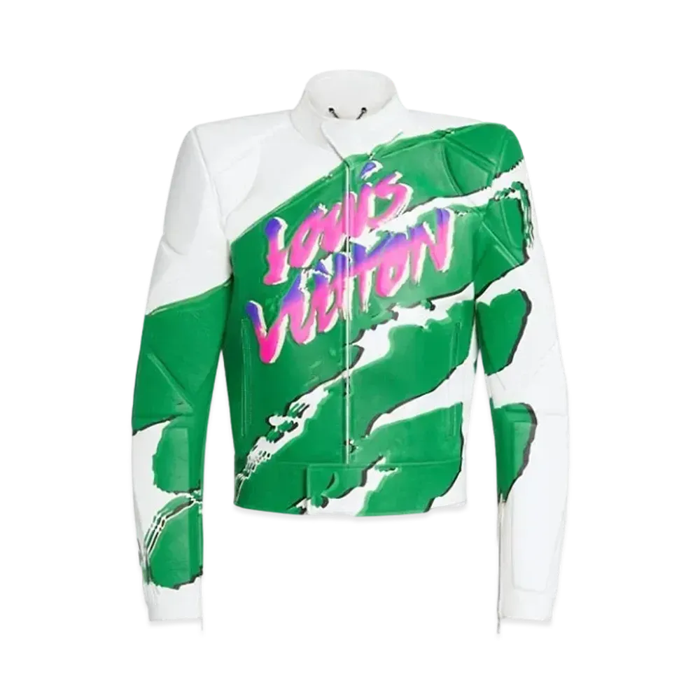 Louis Vuitton Graphic Leather Biker Blouson