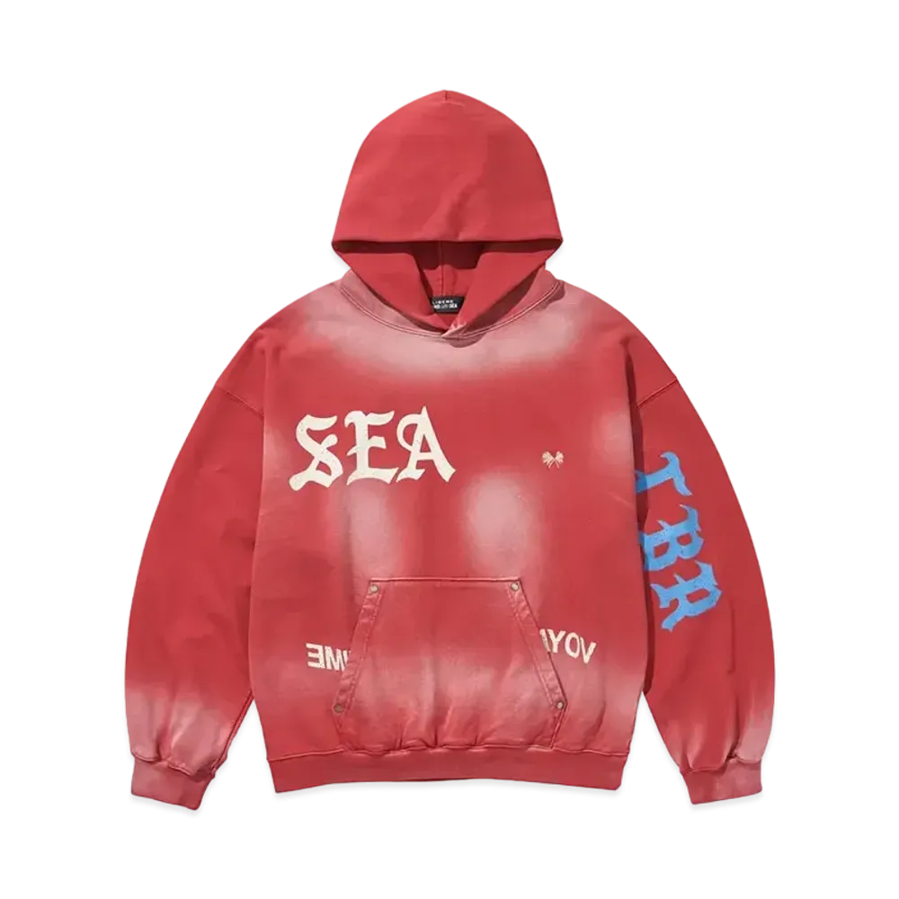 WIND AND SEA x LIBERE Pullover Hoodie "Red"