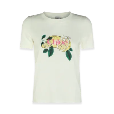 Chloe Women's Cotton T-Shirt "White"