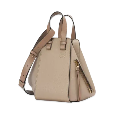 LOEWE Small Hammock Bag In Soft Grained Calfskin "Sand"